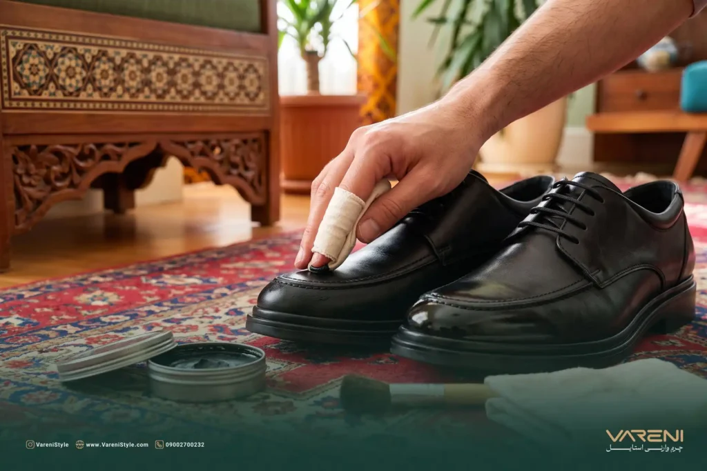 آموزش واکس زدن صحیح کفش چرم